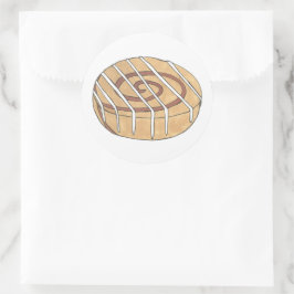 Cinnamon Roll Bun Pastry Baked Goods Bake Sale Runt Klistermärke