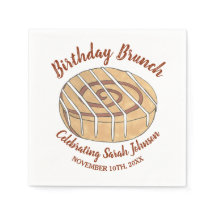 Cinnamon Roll Bun Pastry Födelsedagsfest Brunch