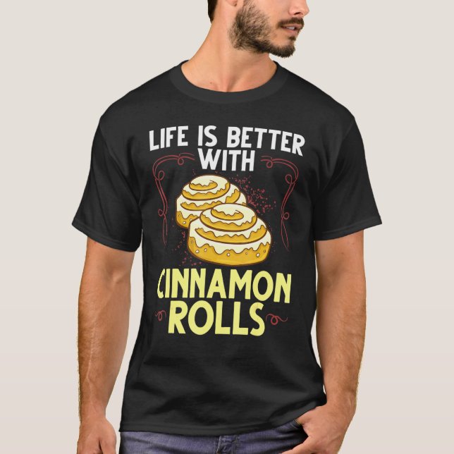 Cinnamon Roll Buns Recipe Gluten Free Keto 3 T Shirt (Framsida)