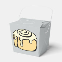 Cinnamon Roll Honung Bun Tecknad Design Grått Cute