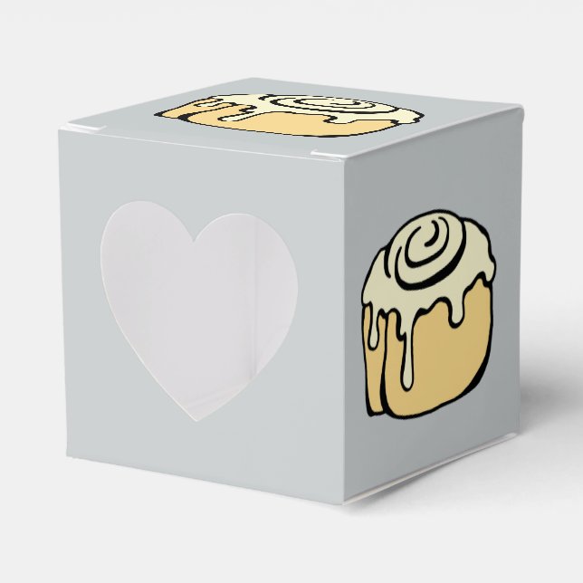 Cinnamon Roll Honung Bun Tecknad Design White Cute Presentaskar (Framsidan Sidan)