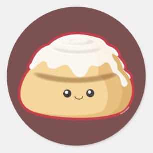 Cinnamon Roll Runt Klistermärke