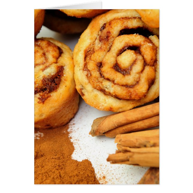 Cinnamon Rolls Hälsningskort (Framsidan)