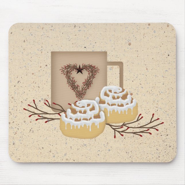 Cinnamon Rolls Mousepad Musmatta (Framsidan)