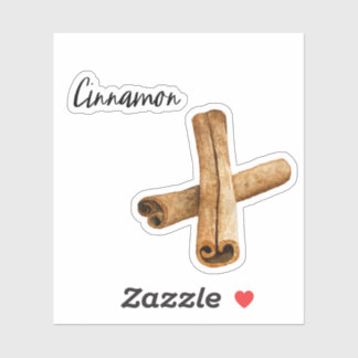 Cinnamon Spice Burk Sticker Klistermärken