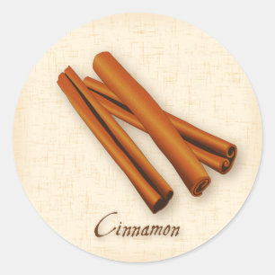 Cinnamon Stickers Runt Klistermärke