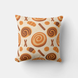 Cinnamon Swirls Throw Blanket - Varm höst Kudde