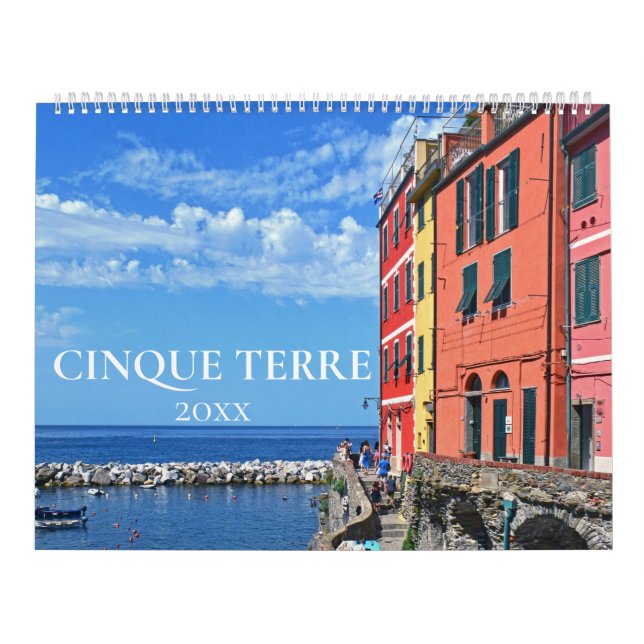 Cinque Terre Aesthetic Italien Kusten Wall Calenda Kalender (Omslag)