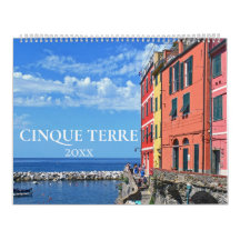Cinque Terre Aesthetic Italien Kusten Wall Calenda