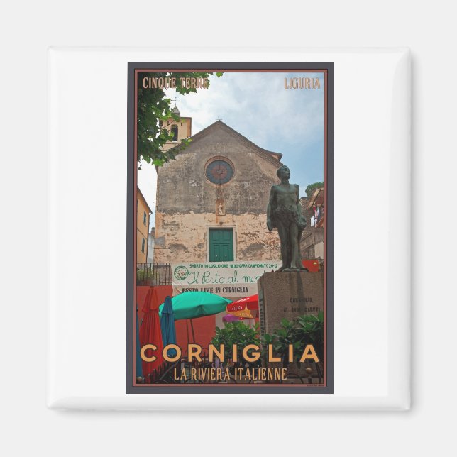 Cinque Terre - Corniglia Magnet (Framsidan)