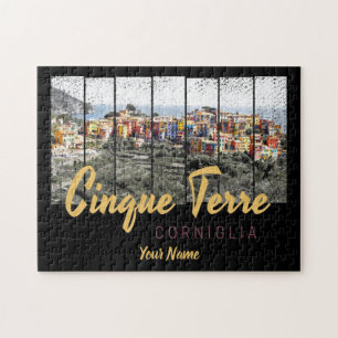 Cinque Terre Corniglia Riomaggiore Italienska vint Pussel
