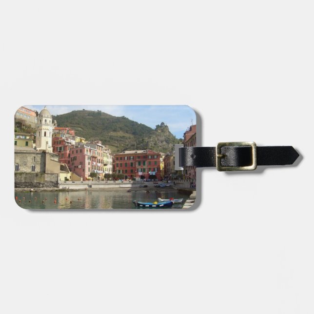Cinque Terre (den Vernazza hamnen) Bagagebricka (Horisontell Framsida)
