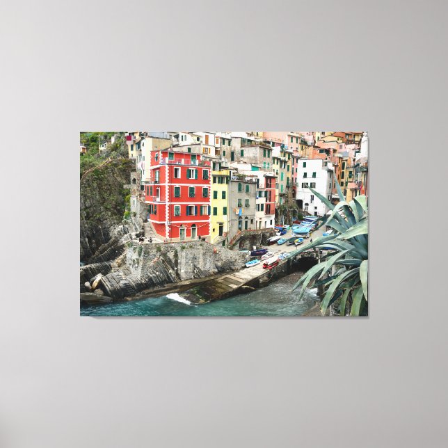 Cinque Terre, Italien Canvastryck (Framsida)