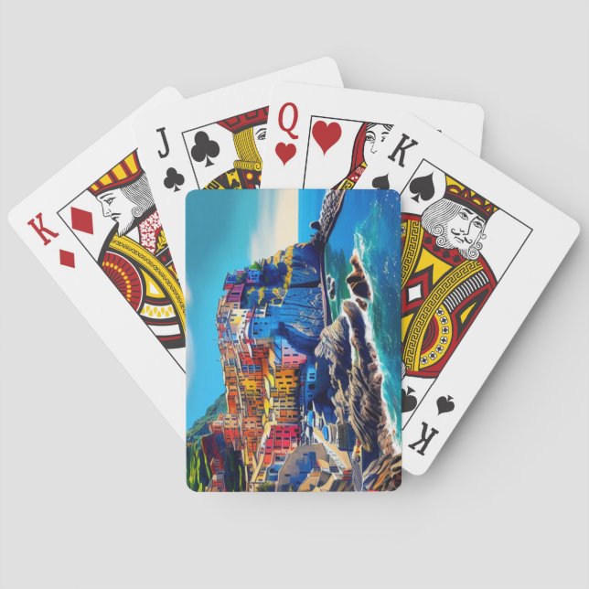 Cinque Terre, Italien Casinokort (Baksidan)