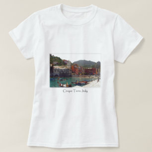 Cinque Terre italien i den italienska Rivieraen T-shirt
