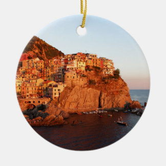 Cinque Terre, italien Julgransprydnad Keramik