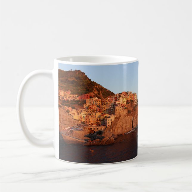 Cinque Terre, italien Kaffemugg (Vänster)