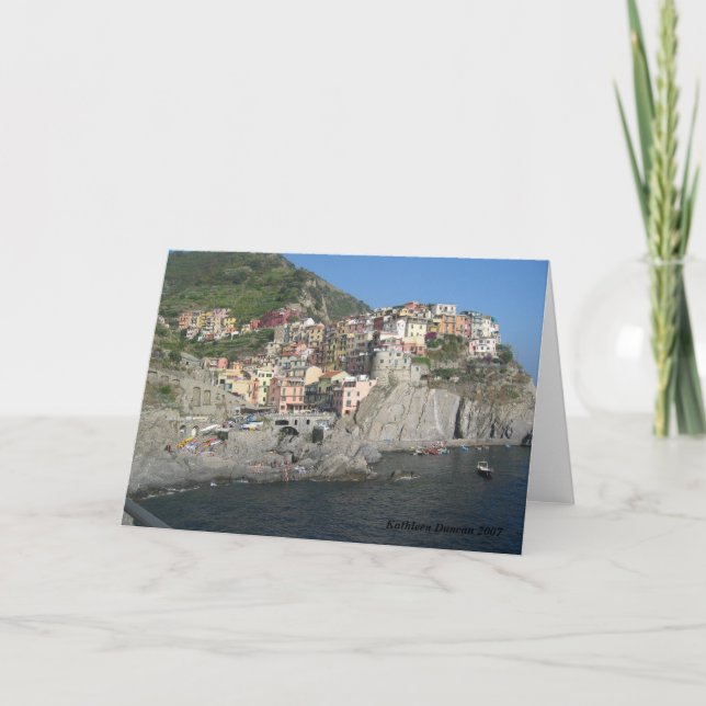 Cinque Terre, Italien Kort (Framsida)