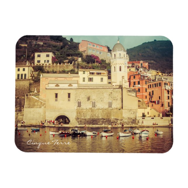 Cinque Terre Italien Magnet (Horisontell)