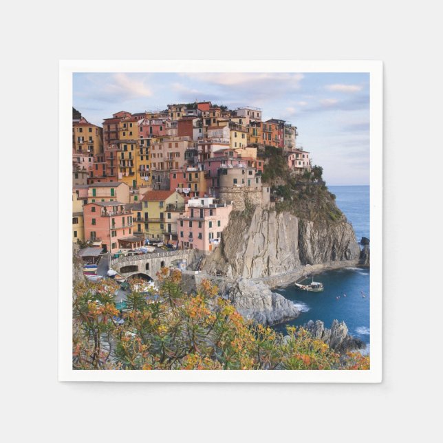 Cinque Terre, Italien Pappersservett (Framsidan)