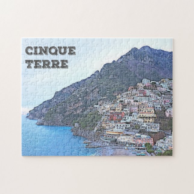 Cinque Terre, Italien Pussel (Horisontell)
