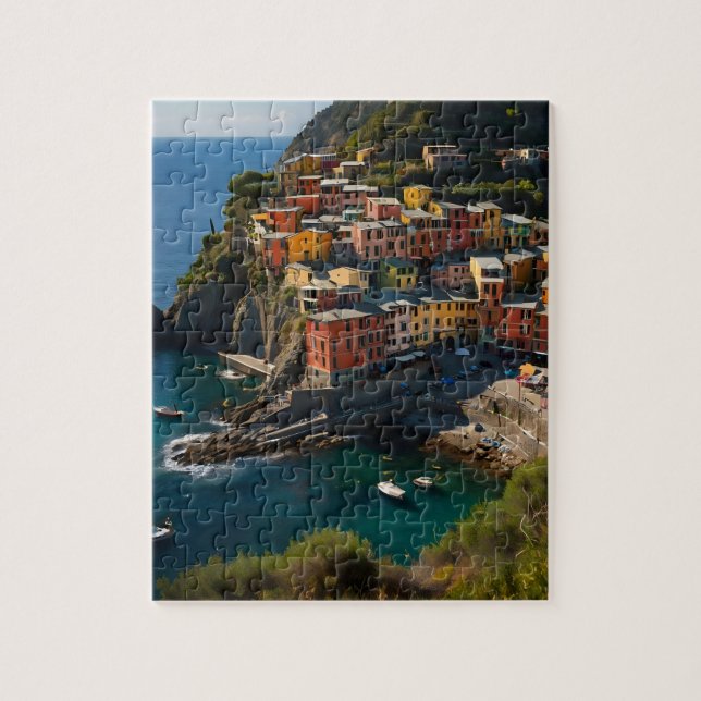 Cinque Terre, Italien Pussel (Vertikal)