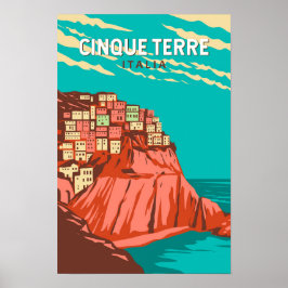 Cinque Terre Italien Resa Konst Vintage Poster