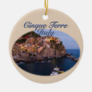 Cinque Terre, Italien: Romantisk kväll Julgransprydnad Keramik
