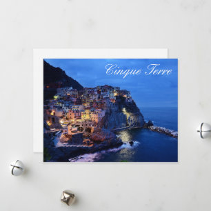 Cinque Terre Italien Säsong-kort Julkort