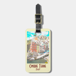 Cinque Terre, Italien Vintage Bagagebricka