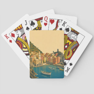 Cinque Terre Italien Vintage Resa Italienska Rivie Casinokort