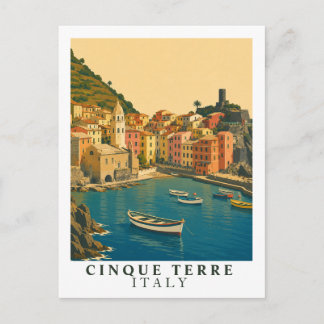 Cinque Terre Italien Vintage Resa Italienska Rivie Vykort