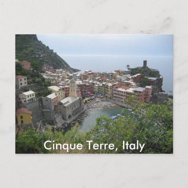 Cinque Terre, Italien Vykort (Framsida)
