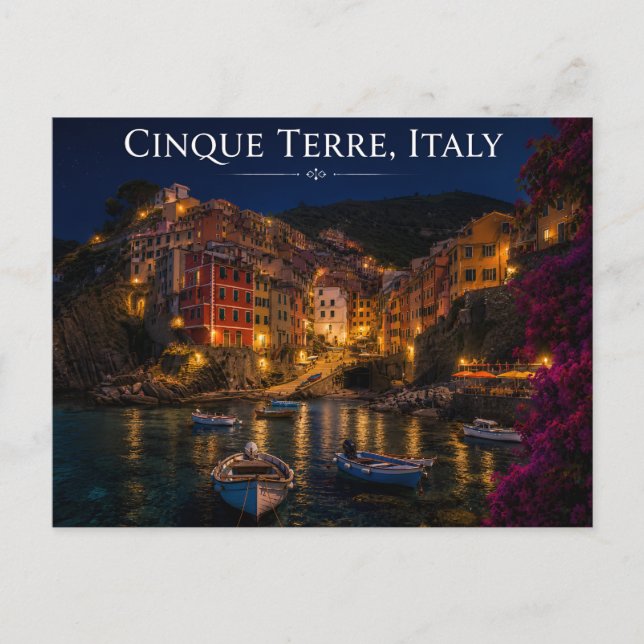 Cinque Terre Italien vykort (Framsida)
