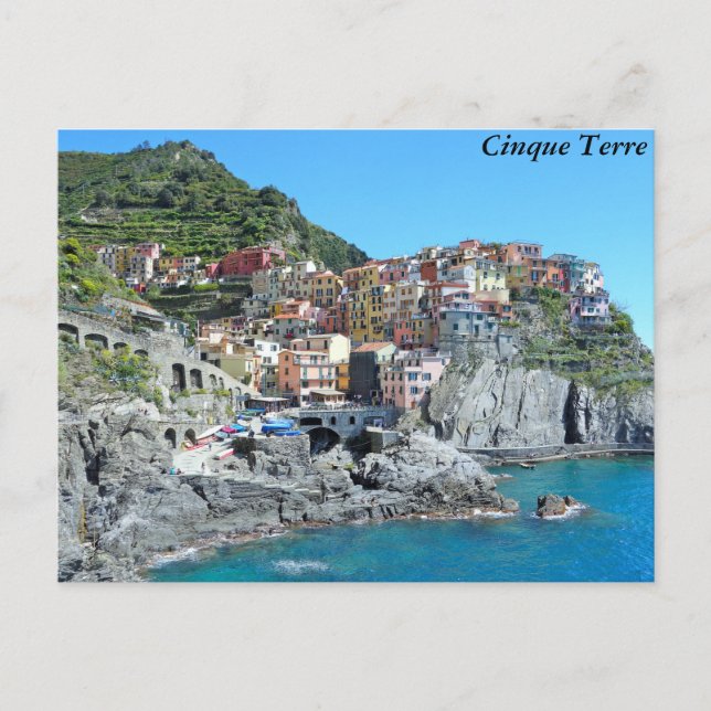 Cinque Terre, Italien Vykort (Framsida)