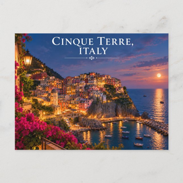 Cinque Terre Italien vykort (Framsida)