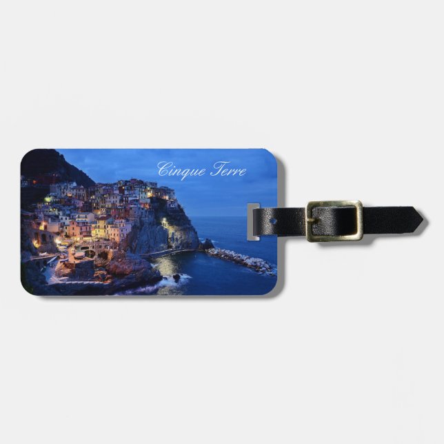 Cinque Terre Italien vykort Bagagebricka (Horisontell Framsida)