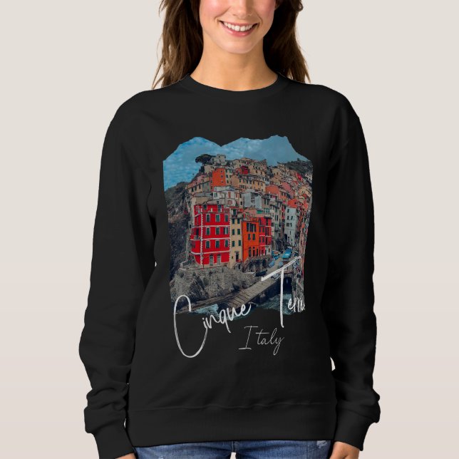 Cinque Terre Italy T Shirt (Framsida)