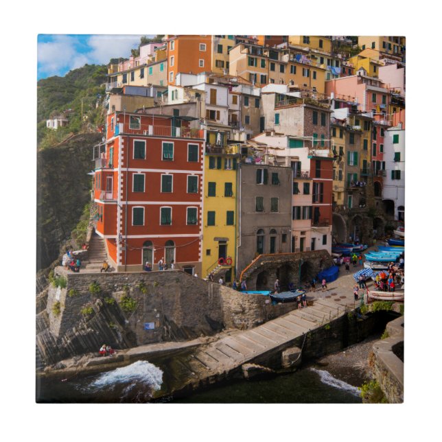 Cinque Terre Kakelplatta (Framsidan)
