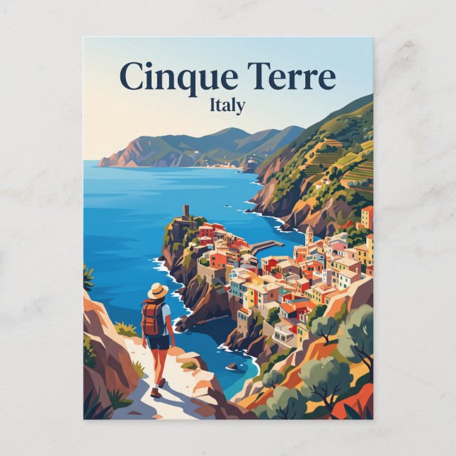Cinque Terre Kustleden Italien Vykort (Framsida)