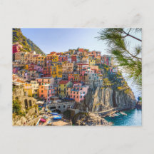 Cinque Terre kustområde i Ligurien Italien