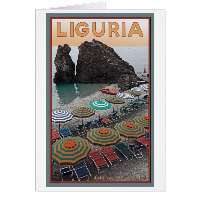 Cinque Terre - Liguria Hälsningskort (Framsidan)