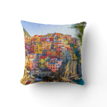 Cinque Terre Liguria Italien By Målning