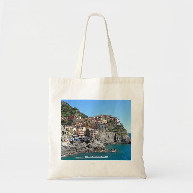 Cinque Terre, Liguria, italien Tygkasse (Framsidan)
