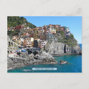 Cinque Terre, Liguria, Italien Vykort