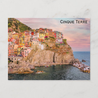 Cinque Terre Manarola Italien Travel Photo Vykort