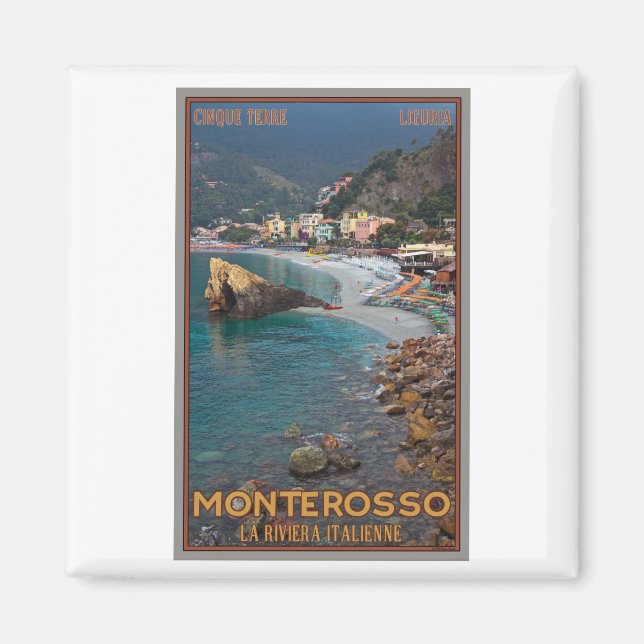 Cinque Terre - Morgon Monterosso Beach Magnet (Framsidan)
