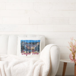 Cinque Terre Riomaggiore Italian Vintage Souvenir Kudde