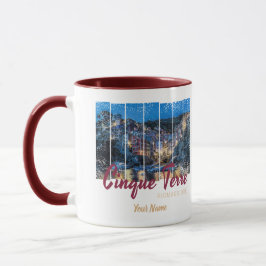 Cinque Terre Riomaggiore Italy vintage Souvenir Mugg