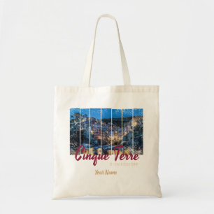 Cinque Terre Riomaggiore Italy vintage Souvenir Tygkasse